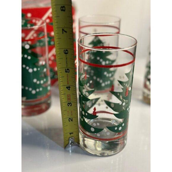 VTG Waechtersbach Christmas Tree Glasses Set of 4 - 6.5" Collins Made in Germany - Picture 7 of 7